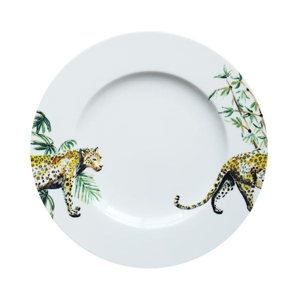 4x Breakfast plates Jungle Stories Panther - THE WILD SHOWCASE