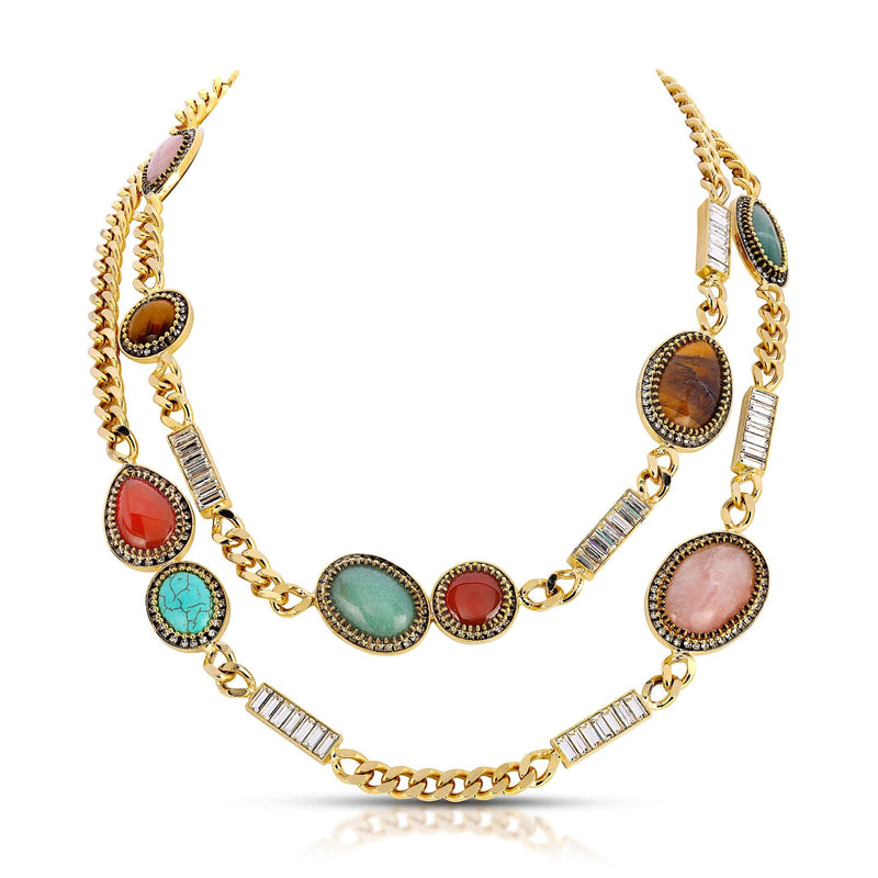 Byzantine Long Necklace and Earring Set - THE WILD SHOWCASE
