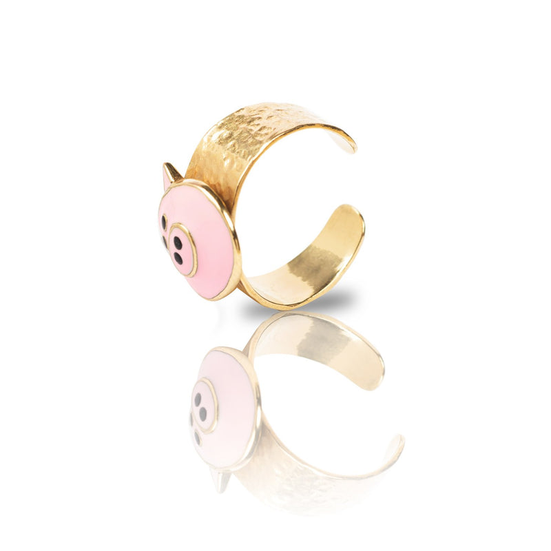 Lino Pig One-Size Ring