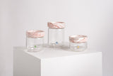 CONTAINERS PINK MARBLE AND GLASS - THE WILD SHOWCASE