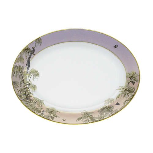 Le Brésil de la Manufacture Zuber Oval Dish - THE WILD SHOWCASE