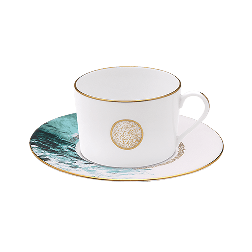 Ocean Bleu Coffee Cup & Saucer - THE WILD SHOWCASE