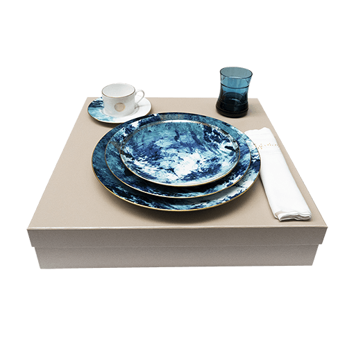 Océan Bleu Tea Place Setting Gift Set - THE WILD SHOWCASE
