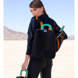 Racer Haircalf: Women's Designer Backpack in Black Leather - THE WILD SHOWCASE