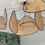 Rattan ceiling lamp - THE WILD SHOWCASE