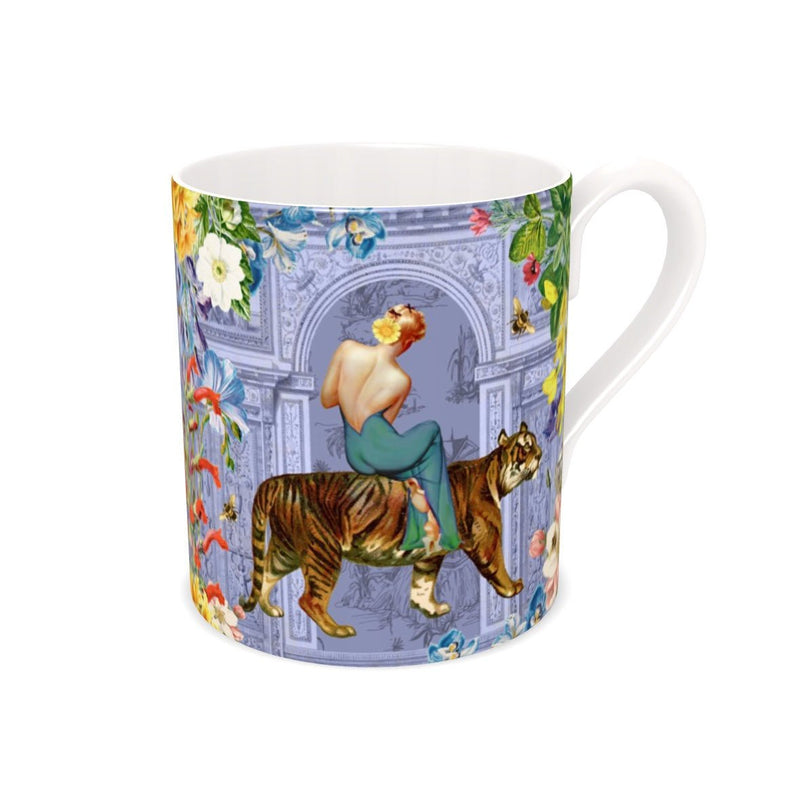 Tigerlily Bone China Cup Periwinkle - THE WILD SHOWCASE