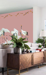 Wallpaper cranes pink Japanese Crane Dance - THE WILD SHOWCASE